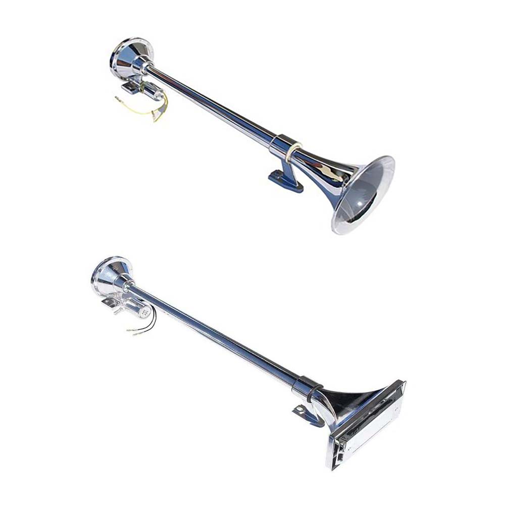 Claxon 1 goarnă cu electrovalvă, crom, 1224V, 63cm Auto Time