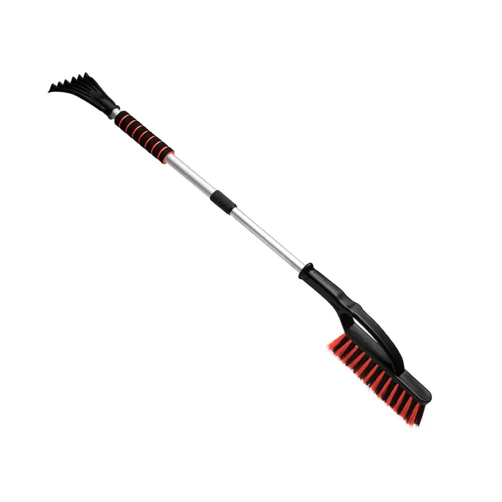 Racleta gheata telescopica pentru geamuri auto cu perie, 116cm