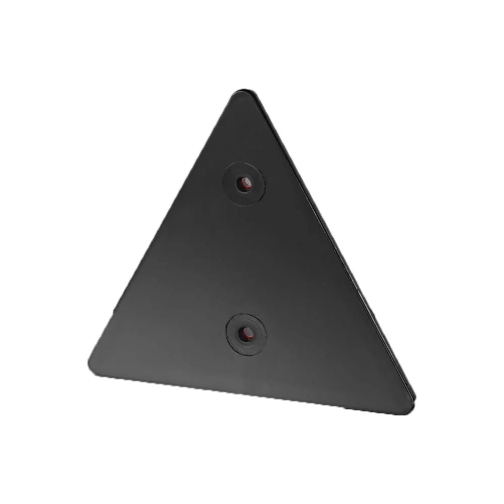 Catadioptru reflectorizant triunghi cu gaura, 162x142mm