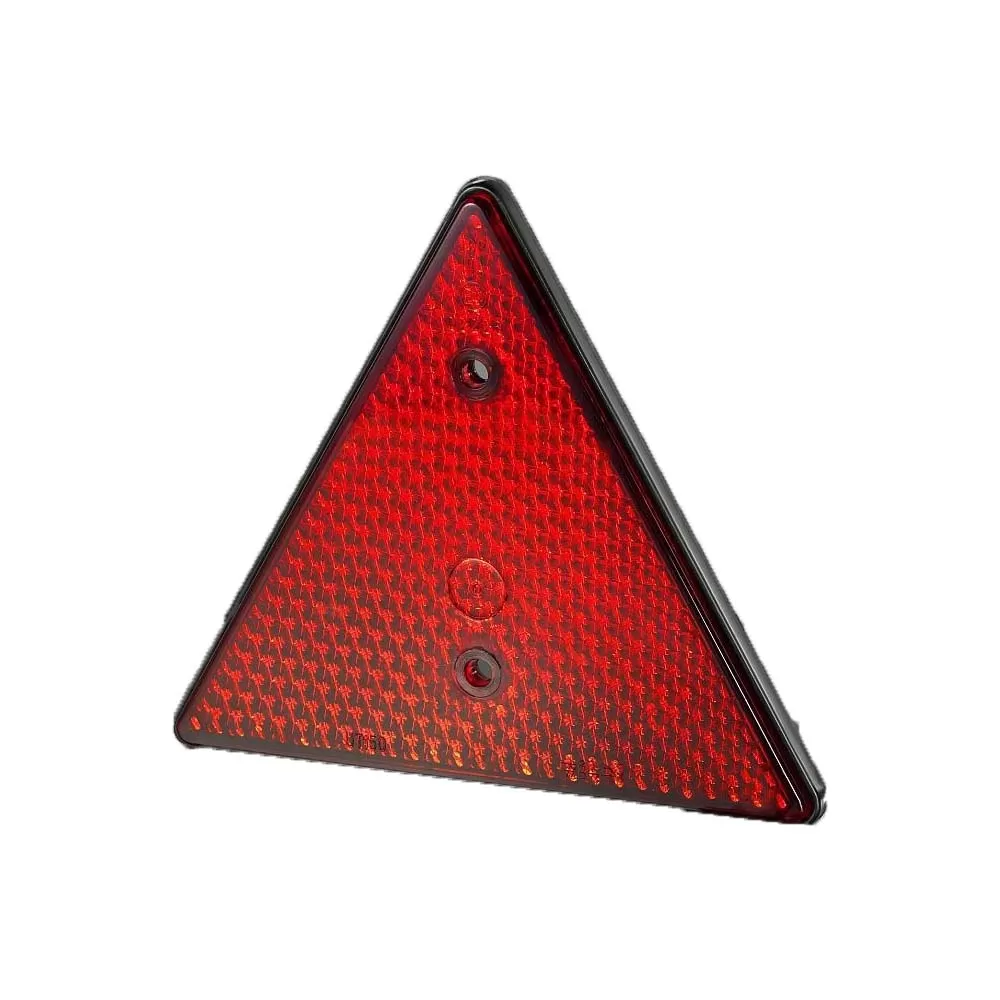 Catadioptru reflectorizant triunghi cu gaura, 162x142mm