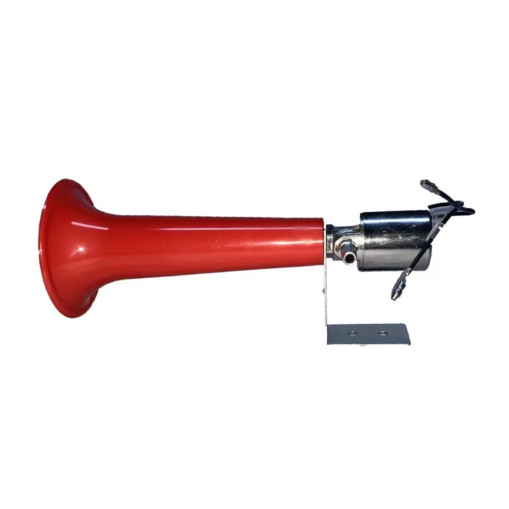 Claxon 1 goarna, Gursoy, rosu, 24V, 23cm