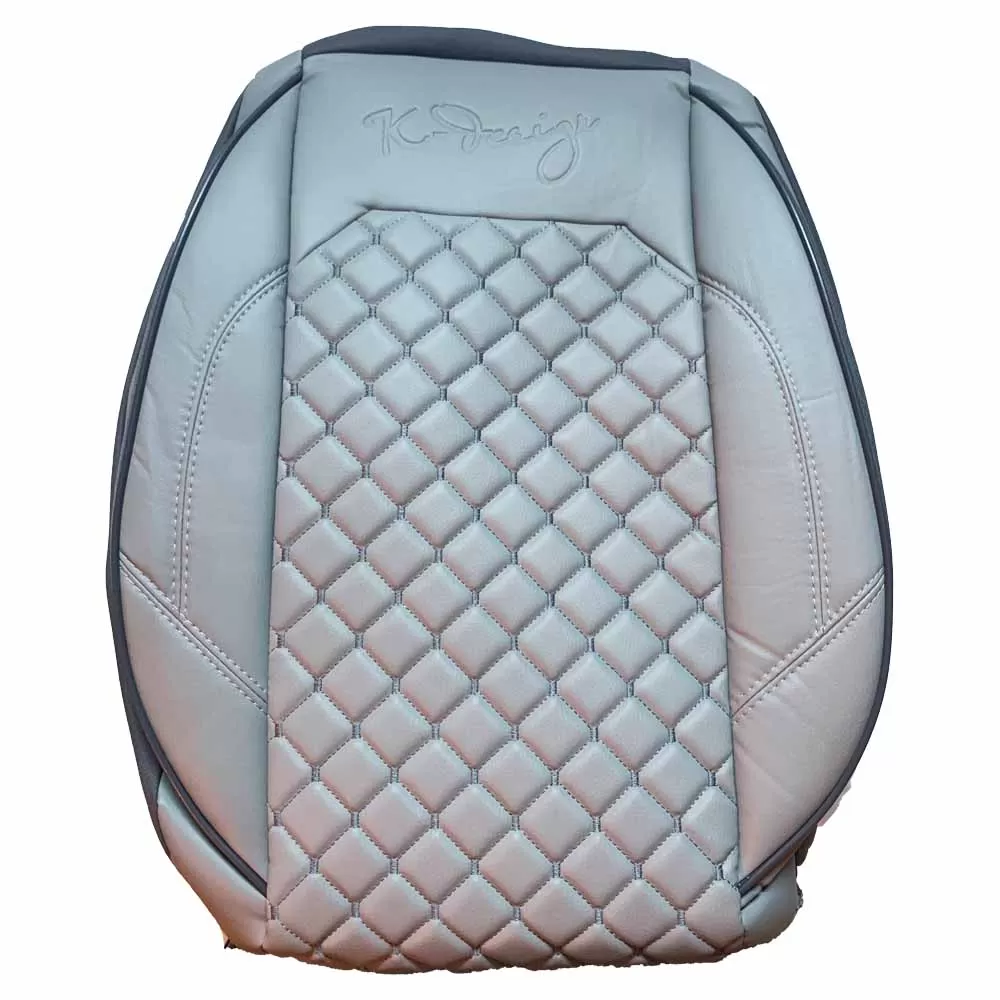 Huse scaune auto universale, piele sintetica, gri deschis cu insertie gri inchis