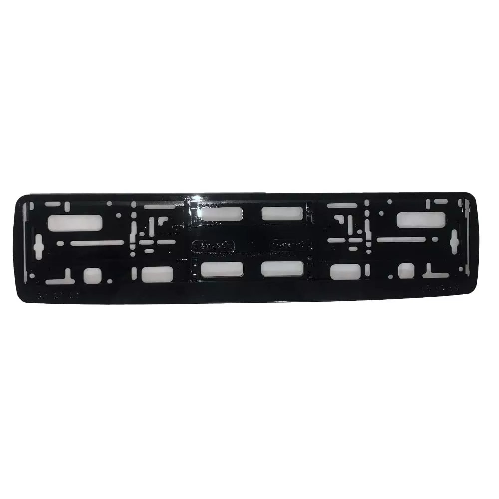 Suport numar inmatriculare auto plastic negru, Guard, 53.4x13.5cm