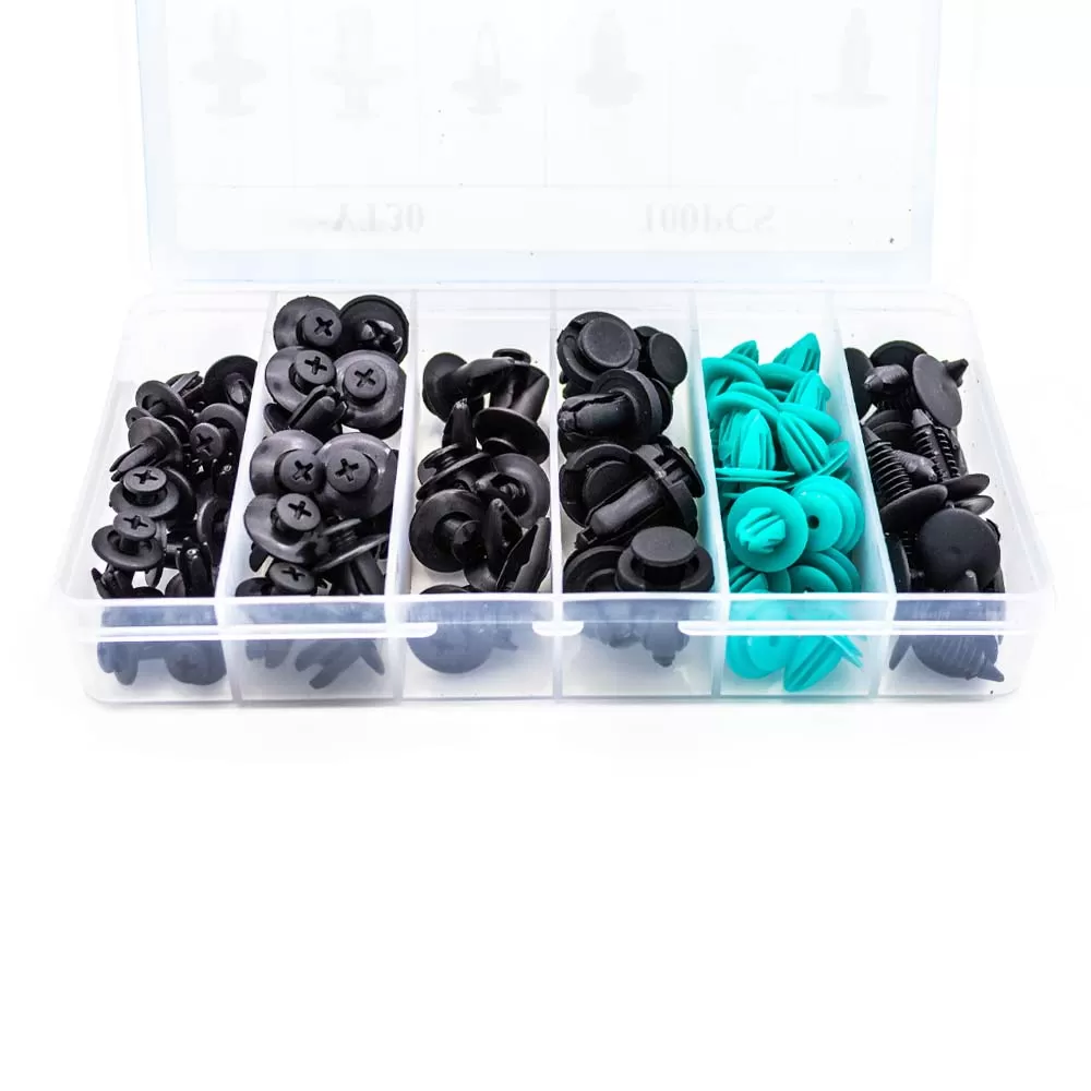 Set clipsuri auto 100 piese de fixare universale