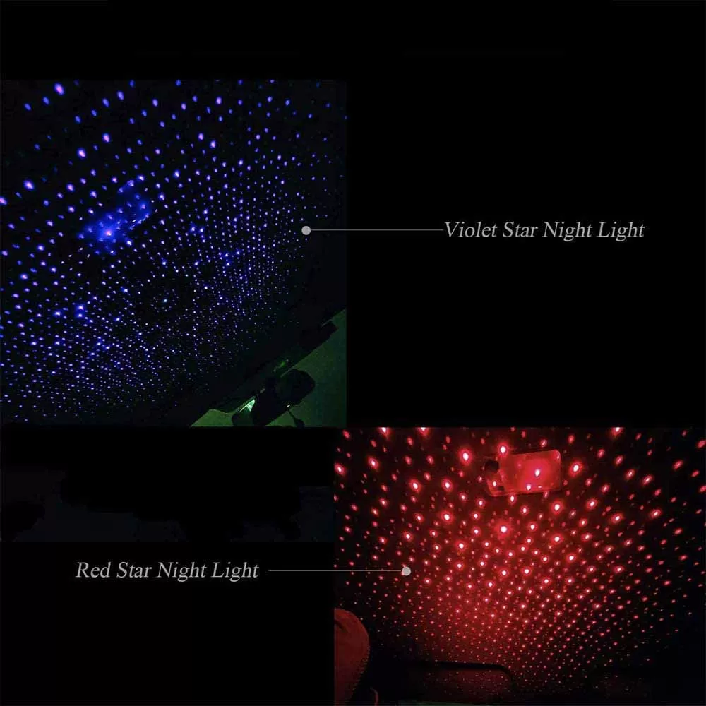 Lampa decorativa cu laser proiectie stelute USB