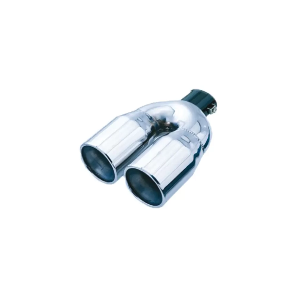 Ornament toba dublu rotund drept AT-193, Crom, 32-56mm