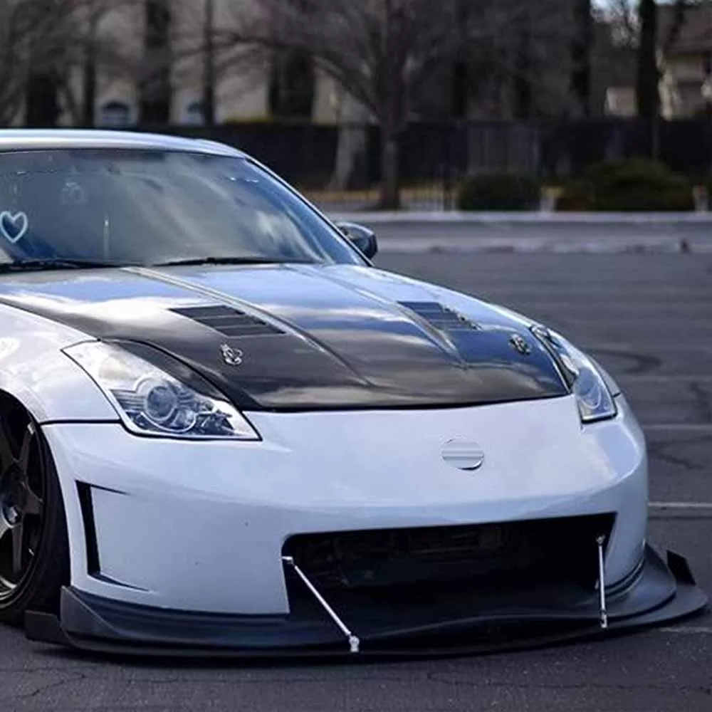 Tije aluminiu prelungire spoiler lip bara fata, 20cm