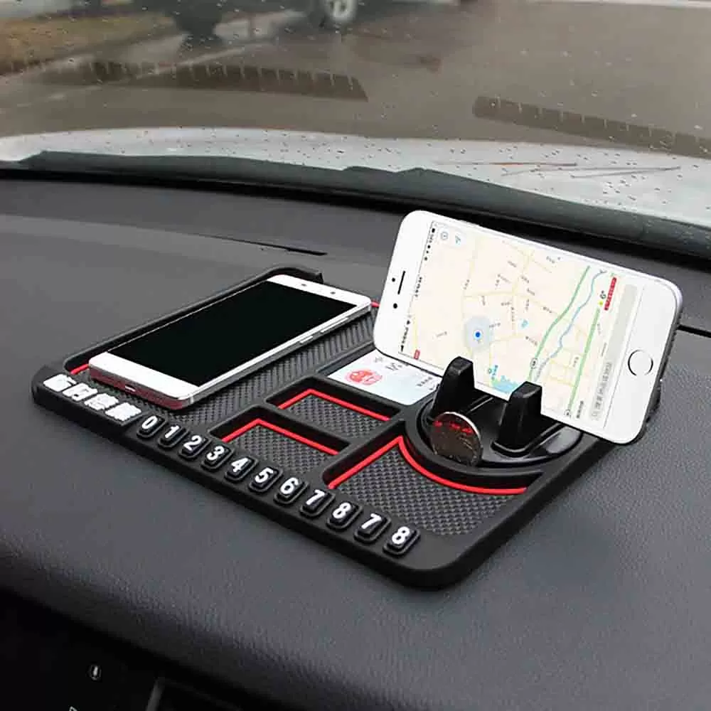 Organizator bord anti-alunecare cu suport telefon si numar