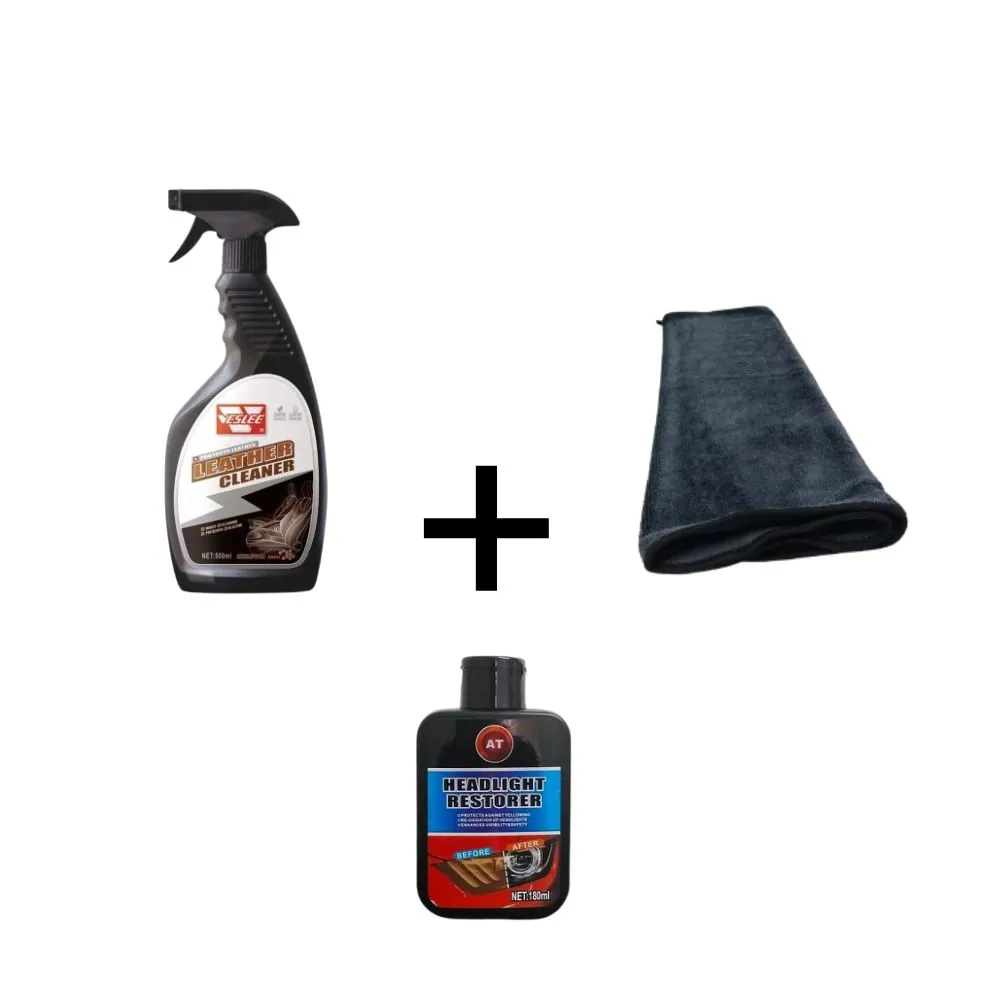 pachet intretinere auto-set de 3 produse de intretinere auto